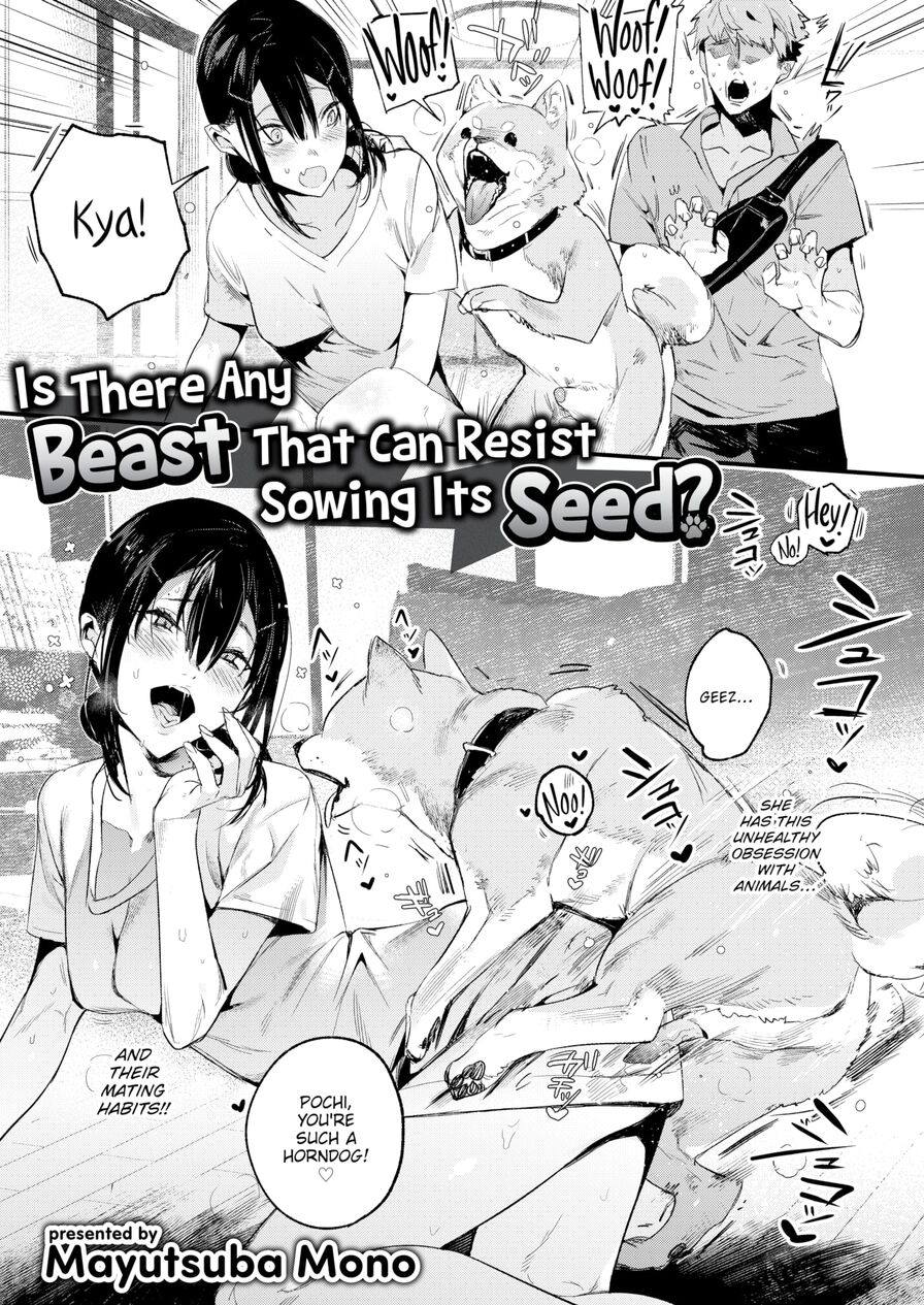 [Mayutsuba Mono] Is There Any Beast That Can Resist Sowing Its Seed? (Comic Kairakuten BEAST 2020-10)