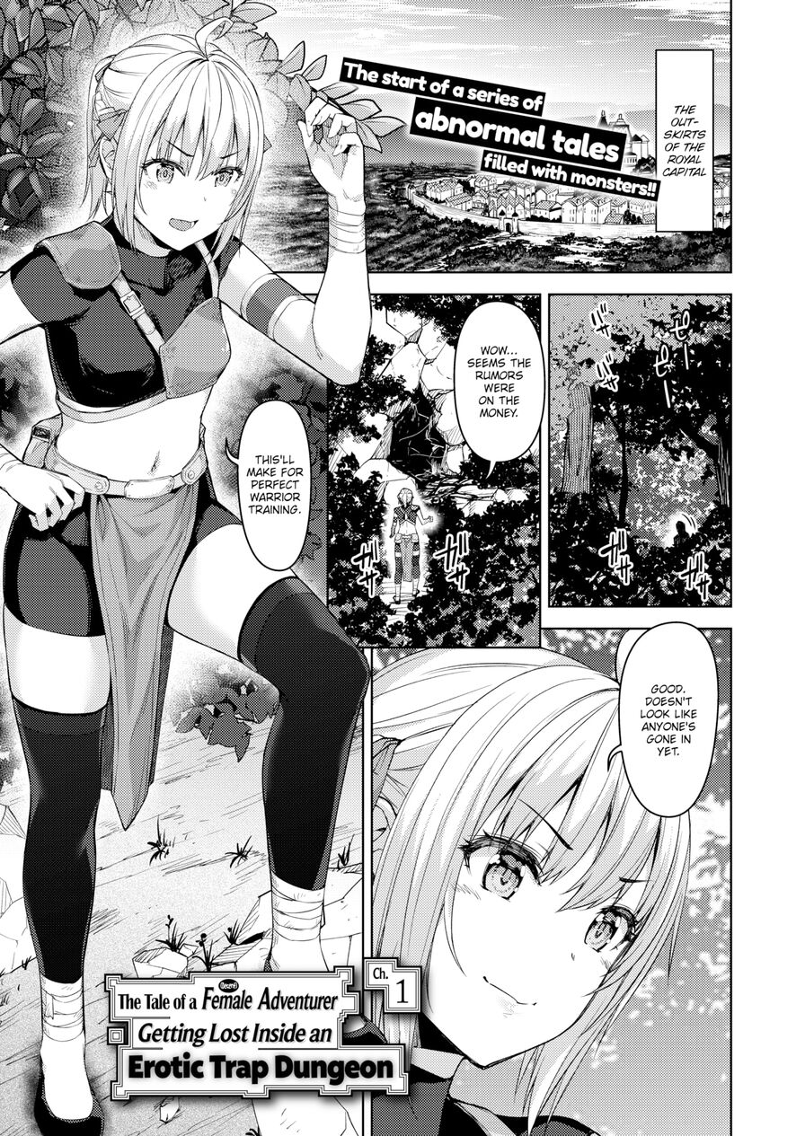 [Tatsu Tairagi] The Tale of a (Decent) Female Adventurer Getting Lost Inside an Erotic Trap Dungeon Ch.1 (Isekairakuten Vol.3)